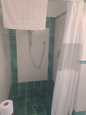 Dusche, Haartrockner, Bidet, Handtücher
