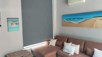 Ferienhaus, 3 Schlafzimmer, Raucher, Balkon | Wohnbereich