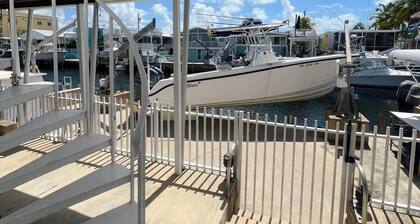 Florida Keys Waterfront with Boat Dock