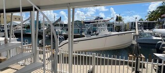 Florida Keys Waterfront with Boat Dock