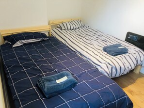 Leilighet, flere senger | 1 soverom, wi-fi (inkludert) og sengetøy