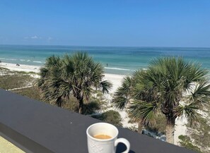 On the beach, sun loungers, beach towels - Beach front Luxurious Oversized Penthouse 2100+ ft² large balcony!Great sunset! (Indian Rocks Beach)