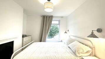 Apartemen | 1 kamar tidur, Wi-Fi gratis, dan seprai linen