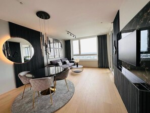 Apartment, 1 Schlafzimmer, barrierefrei, Raucher | Wohnbereich