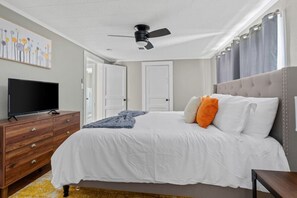 4 bedrooms, iron/ironing board, travel crib, WiFi