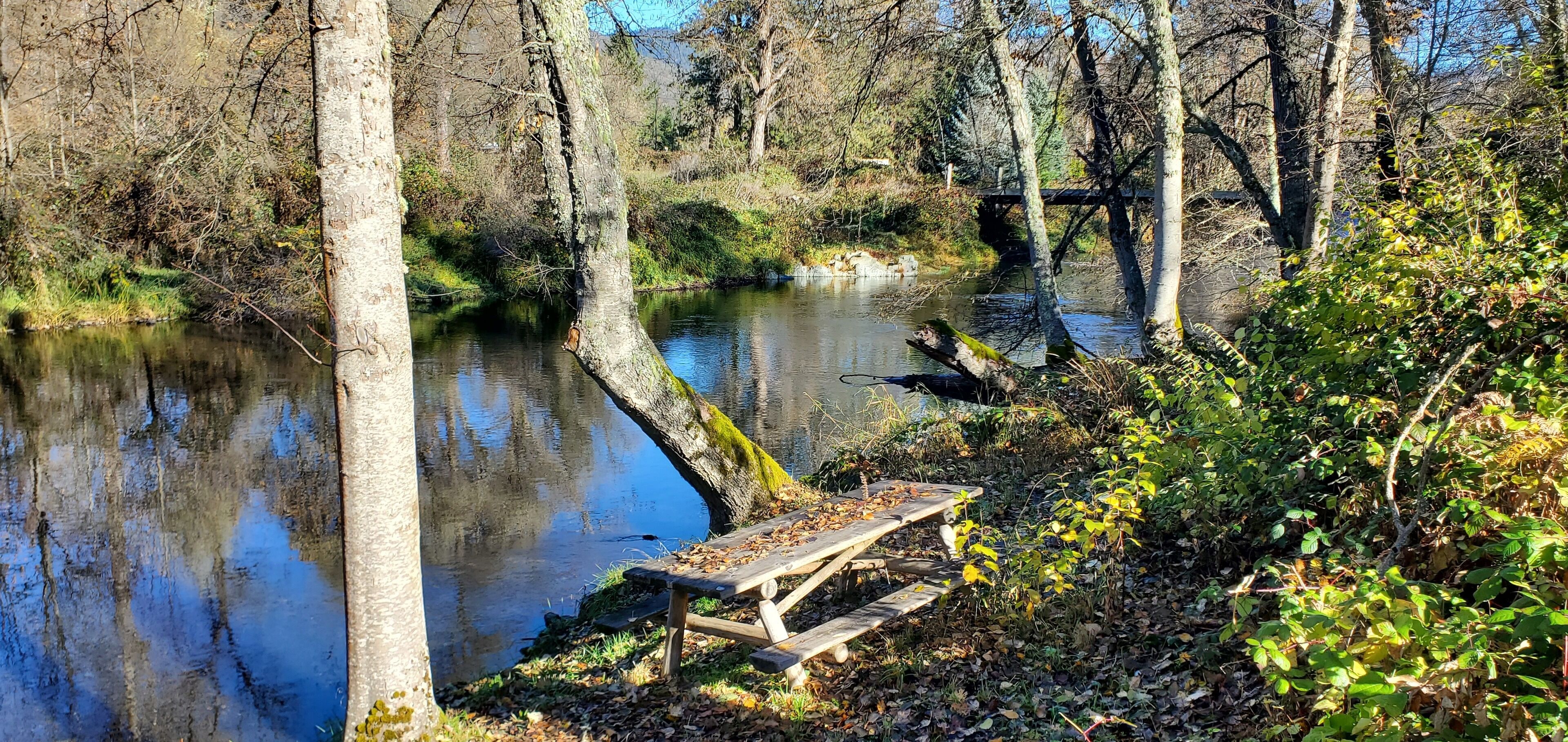 Just finished quiet, secluded riverfront\/forest getaway on farm in wine country.