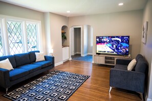 Smart TV, fireplace - Beautifully restored home in Butler Tarkington Walking Distance to Butler Campus (Indianapolis)