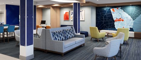 Coin salon dans le hall