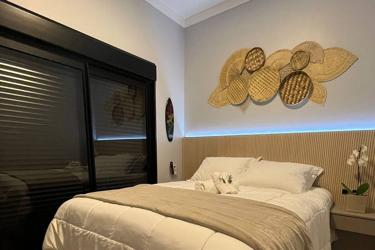 Apartamento | 2 quartos, cortinas blackout, Wi-Fi de cortesia, roupa de cama
