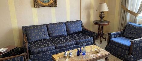 Apartment, 2 Bedrooms, Smoking, Balcony | Living area
