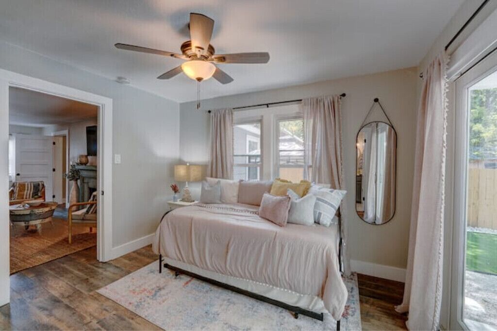 3 dormitorios, tabla de planchar con plancha, wifi gratis y ropa de cama