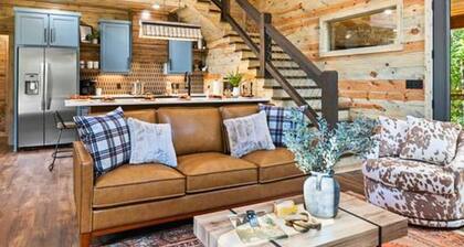 Rustic Cabin w/ Fire Pit, Porch Slide, Hot Tub