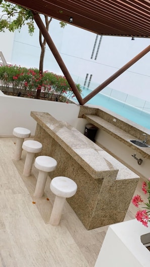 Rooftop terrace - Departamento con Jacuzzi en Playa del Carmen  (Playa del Carmen)