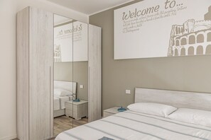 2 slaapkamers, een strijkplank/strijkijzer, internet