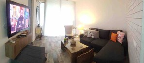 Chalet, 2 Bedrooms, Smoking, Balcony | Living area
