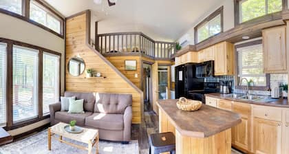 Luxury Tiny Home with Private Sand Beach Lake Access and Hot Tub