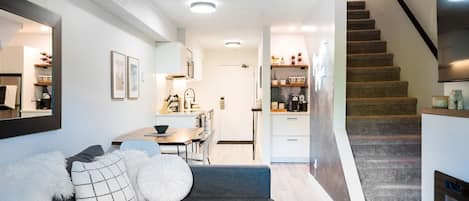 TV connectée, cheminée