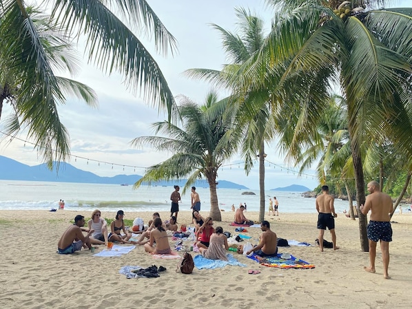 Beach nearby, white sand