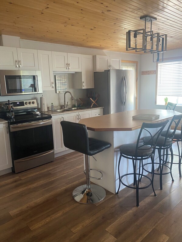 Fridge, oven, stovetop, dishwasher