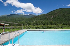 A heated pool