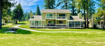 Breath in Fresh Mt Spring Air from a Private Deck w/a River & Golf Course View