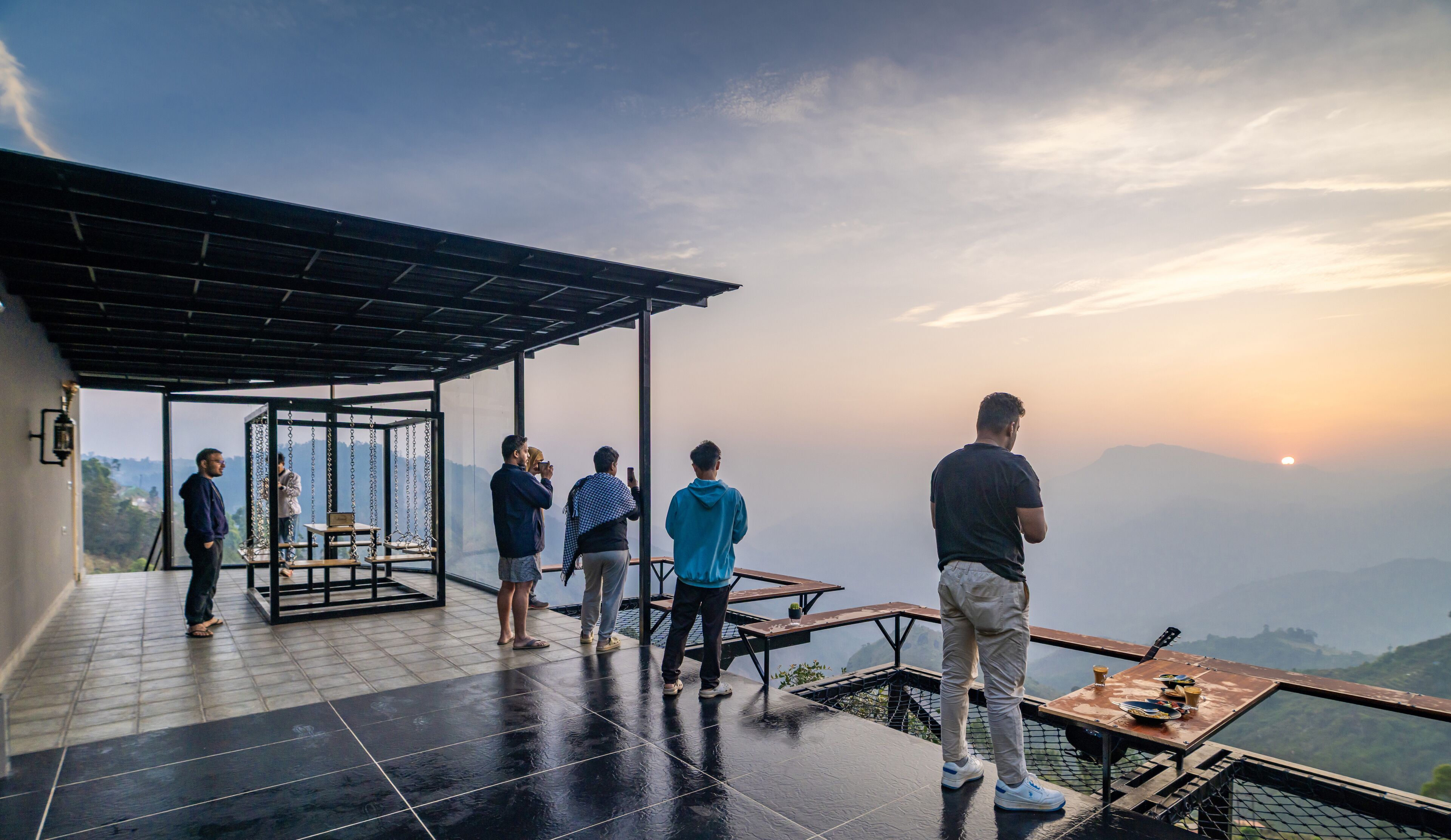 Blick von der Unterkunft