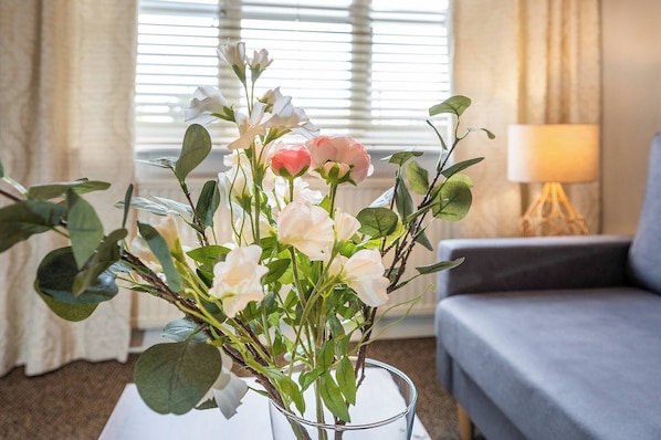 Leilighet, 1 soverom, byutsikt | Oppholdsområde