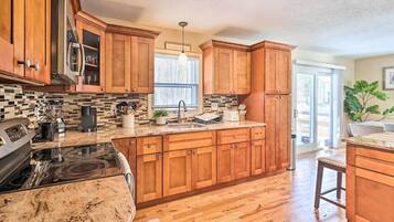 Microwave, oven, stovetop, paper towels