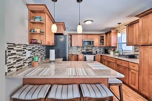 Microwave, oven, stovetop, paper towels