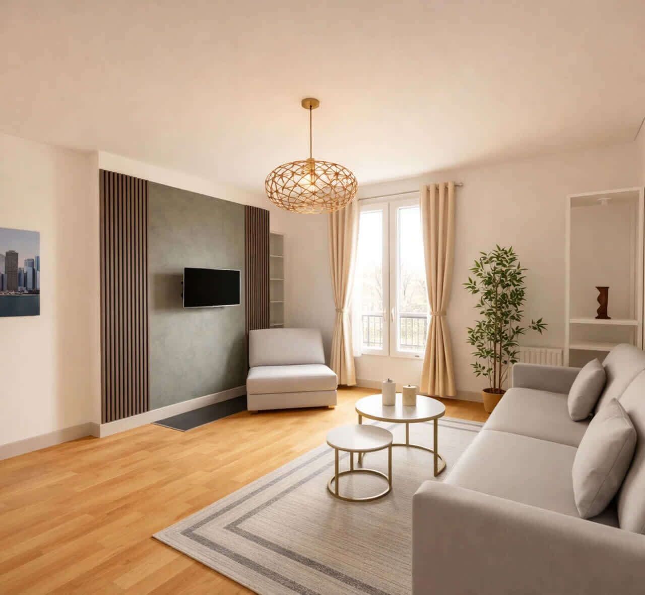 Televisie en een kantoor