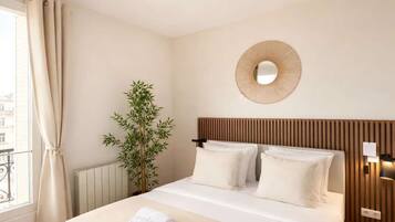 1 slaapkamer, een strijkplank/strijkijzer, reisbedje, wifi