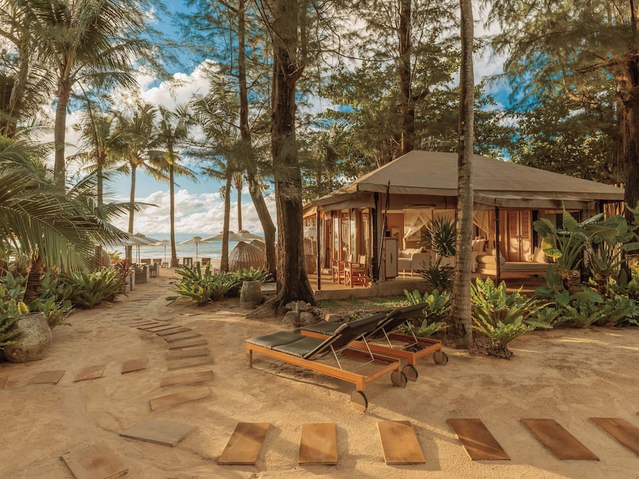 Tent | 1 bilik tidur, peralatan tempat tidur premium, bar mini