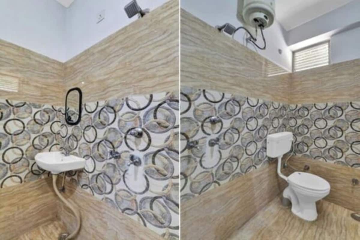 Shower, rainfall showerhead, free toiletries, towels