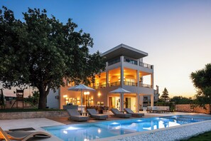 A heated pool