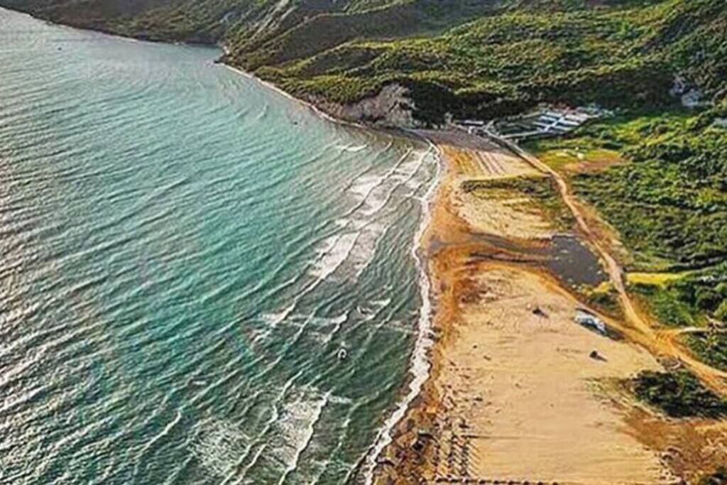 Aerial View towards Cape of Rodon