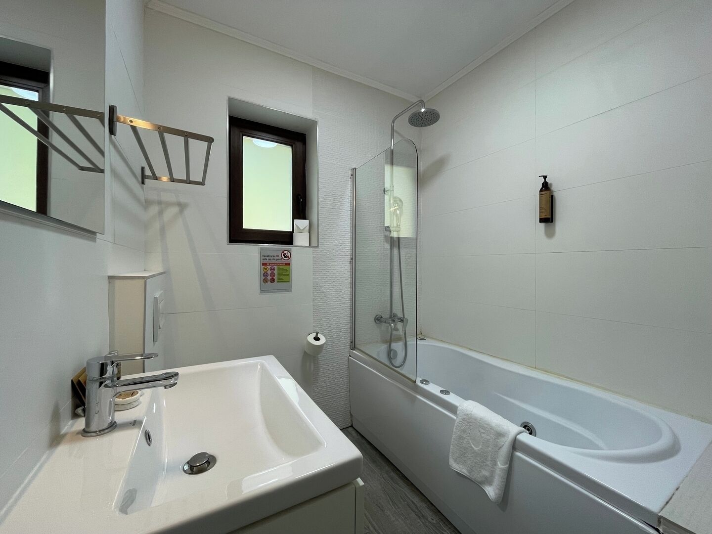 Hair dryer, towels