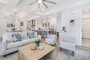 Smart TV, DVD player, books, video library