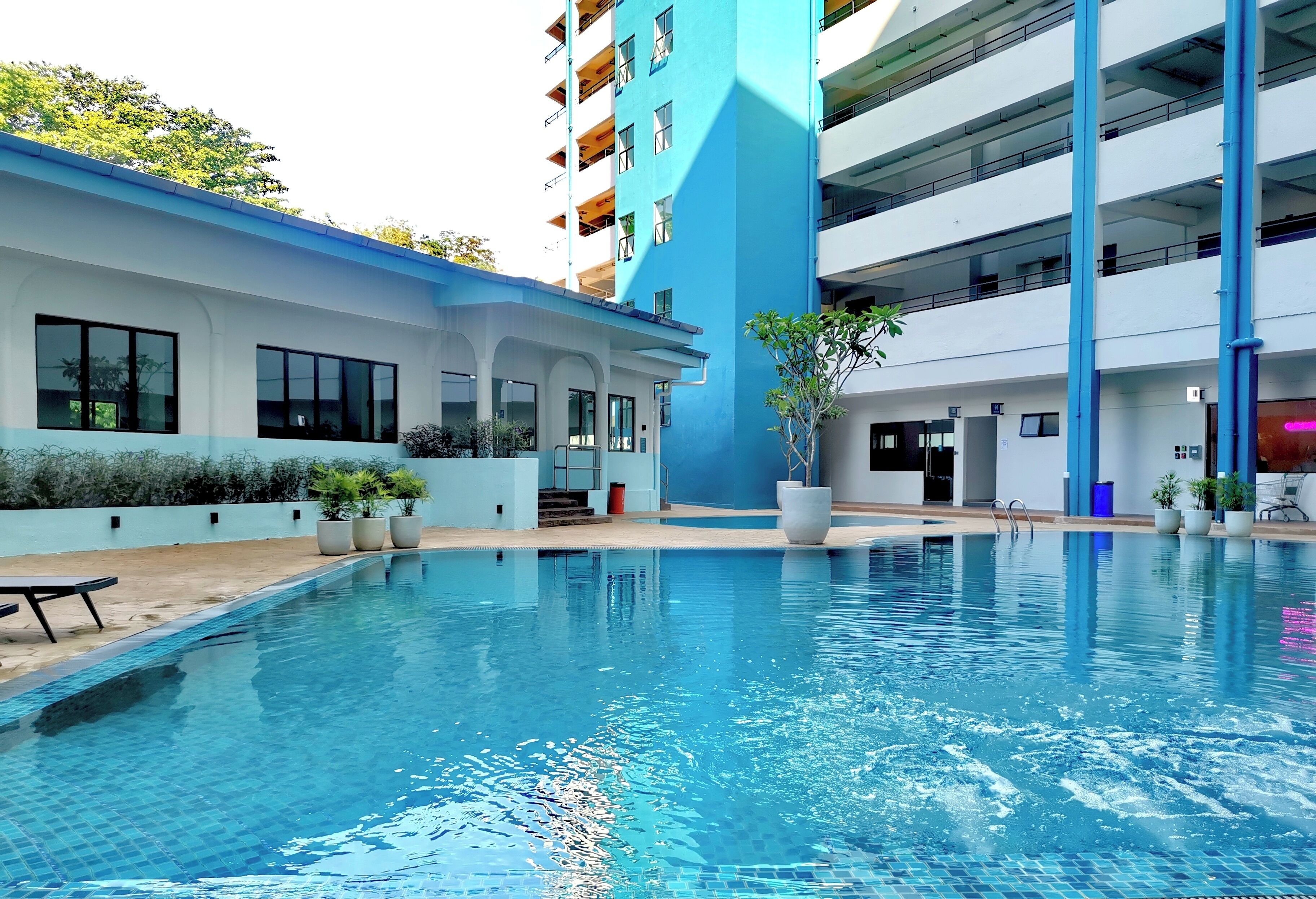 อพาร์ทเมนท์, 1 ห้องนอน, ระเบียง, วิวทะเล | สระว่ายน้ำ | สระว่ายน้ำกลางแจ้ง