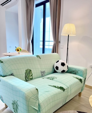 Apartment, 1 Bedroom, Balcony, Ocean View | Living area - Stunning Seaview Cosy Studio Apartment In Melaka (Malacca City)