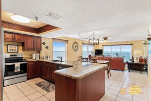 Fridge, microwave, coffee/tea maker, toaster - Sea Oats 501 is a Silver Tier 2 bed 2 bath Gulf Front Condo on the Top Floor! (Redington Shores)