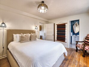 4 bedrooms, iron/ironing board, travel crib, WiFi