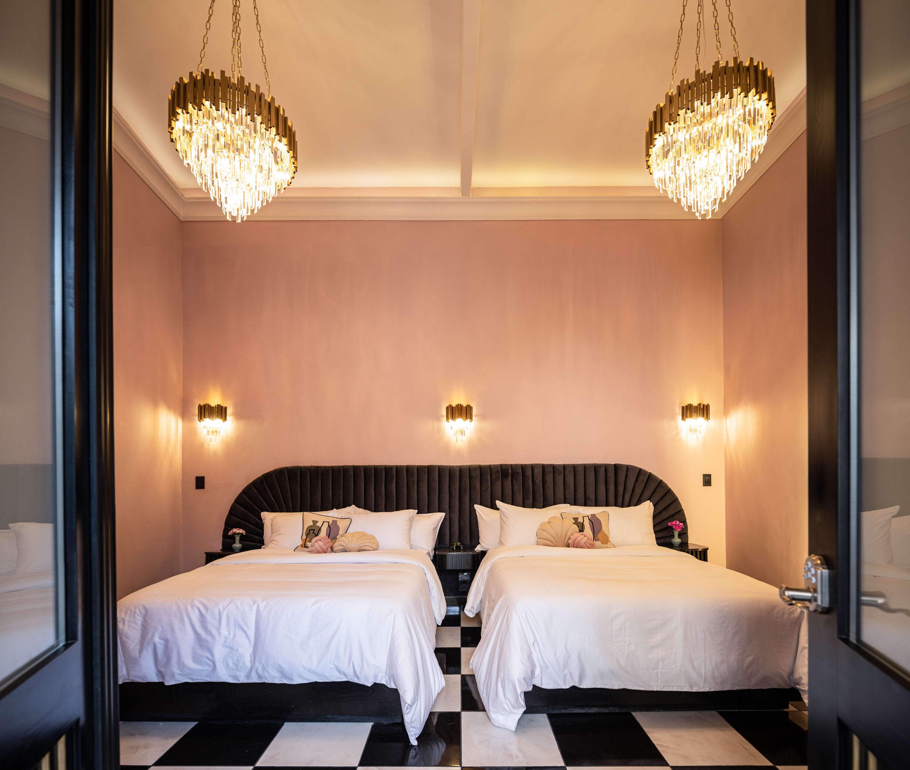 1 bedroom, desk, iron/ironing board, travel crib