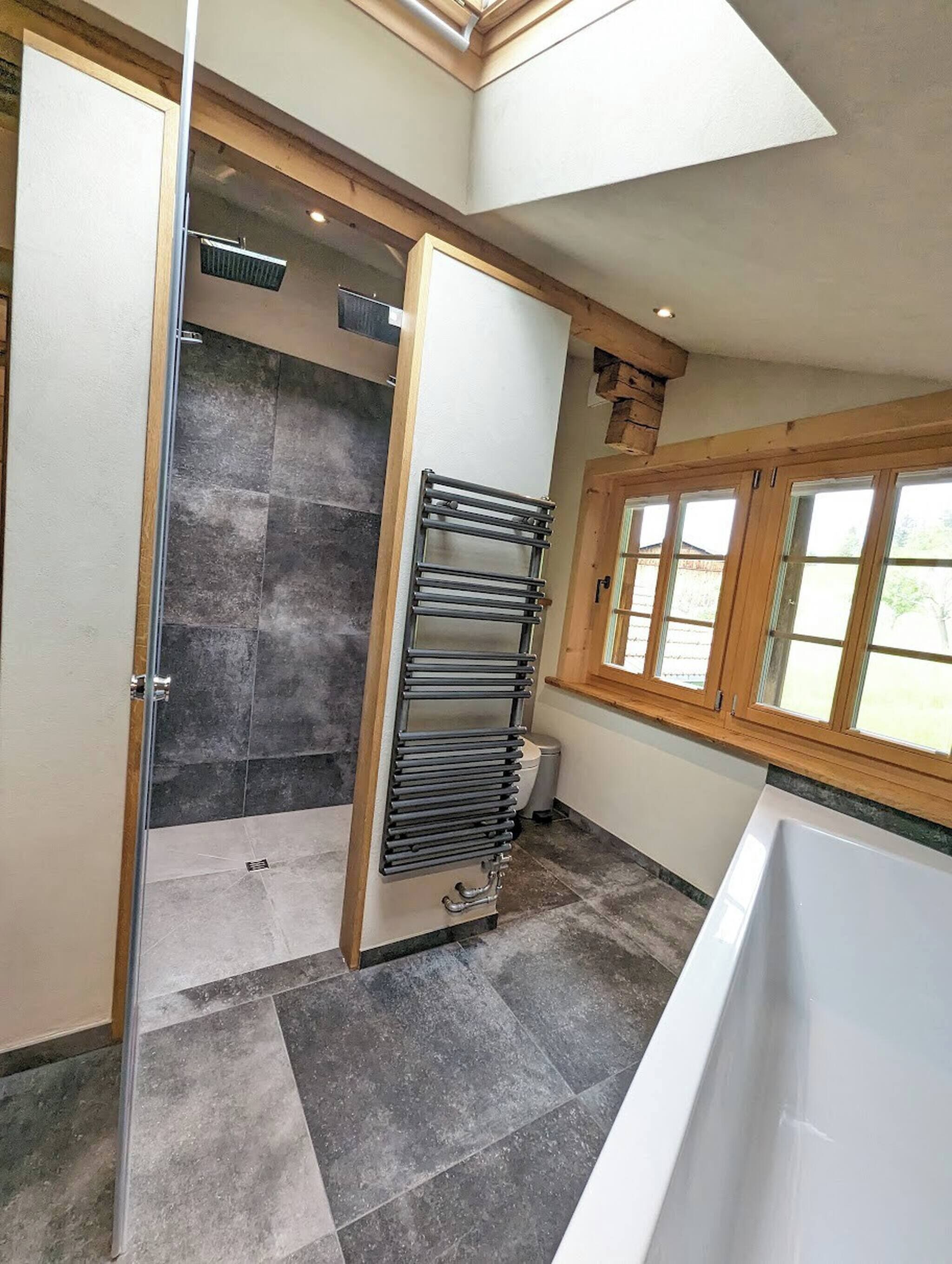 Chalet, 3 Schlafzimmer, Raucher, Balkon | Badezimmer