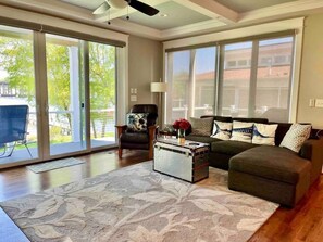 TV, fireplace, offices