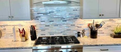 Fridge, oven, stovetop, dishwasher