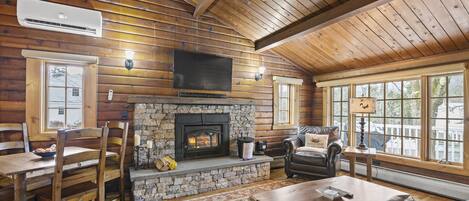 Family Cabin | Living area | 30-inch LCD TV with cable channels