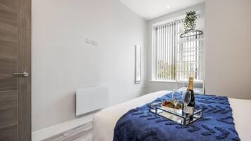 1 bedroom, iron/ironing board, travel crib, WiFi