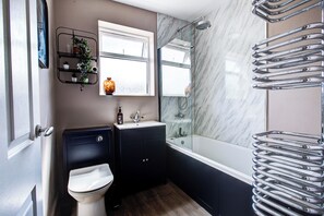 Hair dryer, towels