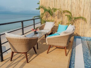 Uitzicht vanuit accommodatie