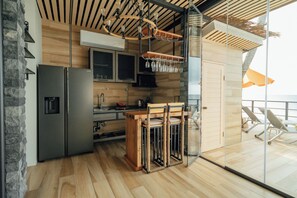 Panoramic Villa, 2 Bedrooms, Beachside | Private kitchen | Cookware/dishes/utensils, cleaning supplies - Sea&Sky luxury absolute beachfront villa (Koh Samui)